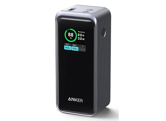 Anker Prime Power Bank, 20,000mAh 200W Portable Laptop Charger for Travel, TSA-Approved, Smart Digital Display, 2 USB-C and 1 USB-A Port, for iPhone 16/15/14 Series, Samsung, MacBook, and More Visit the Anker Store - Black